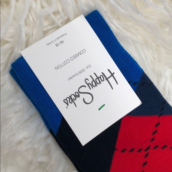 NWT happy socks argyle print - Picture 3 of 4